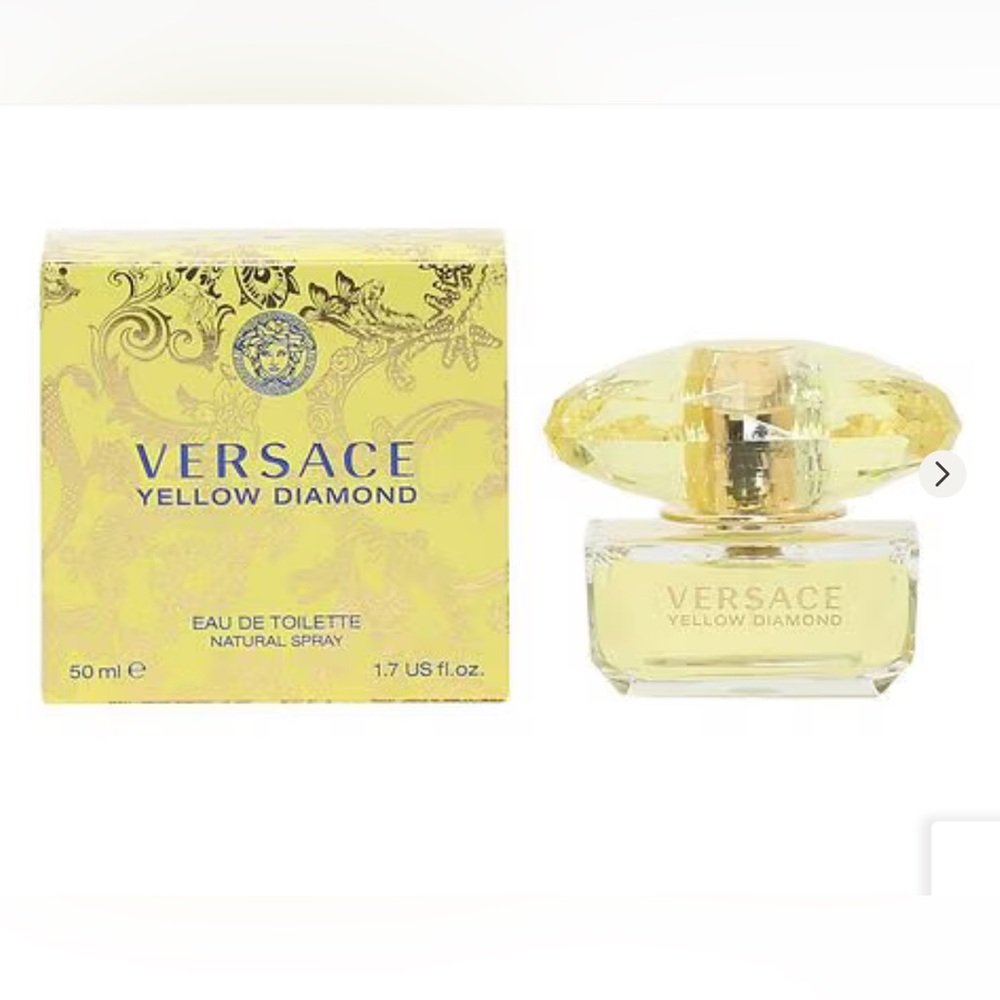 Versace Yellow Diamond Fragrance with Gold Accents